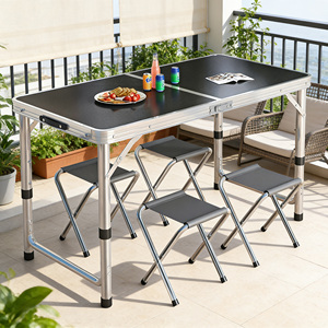 Table de pique-nique pliable portable de 6 pieds pour événements et locations – Banc de jardin pliable - Product Image 6