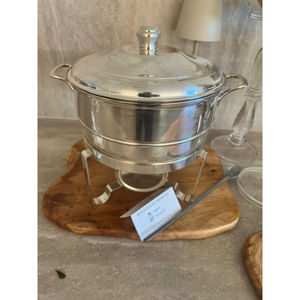 Precios Accesibles: Plato para Calentar Comida (Chafing Dish) de Acero Inoxidable Estilo Antiguo en Venta por Exportadores - Product Image 1