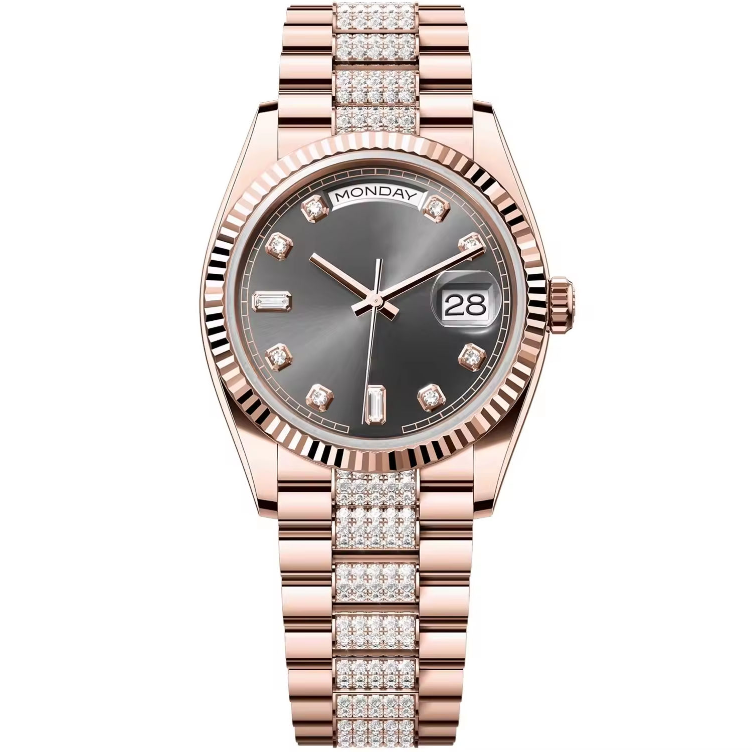 Rose Gold CZ Stone B