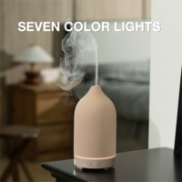 Diffuseur d'arômes électrique à ultrasons en céramique pour huiles essentielles à base d'eau, diffuseur de parfum pour la maison