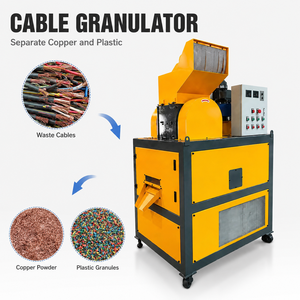 Máquina Granuladora de Cables de 400 kg/h, Controlada por PLC, Reciclaje de Cable de Desecho, Certificación CE, Bajo Nivel de Ruido, Directo de Fábrica - Product Image 1