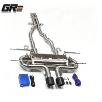 Système d'échappement Catback en acier inoxydable brossé SS304 pour Jaguar F-Type 3.0T 2013-2018 avec valve à vide pour amélioration des performances