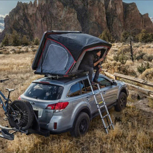 Tente <span class=keywords><strong>de</strong></span> toit en aluminium pour <span class=keywords><strong>camping</strong></span>, quatre saisons, imperméable, pliable, portable, pour véhicules tout-terrain, voyages en autonomie, 1 ou 2 personnes - Product Image 3