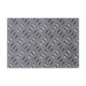 Plaque d'aluminium à damiers non allié de haute qualité 1100, tempérament H112, surface revêtue, tolérance de 1 %, service de découpe - Product Image 2