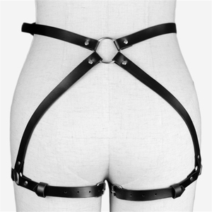 PUレザーハーネス女性用ブラパンクゴスベルトセックスアクセサリーセクシーな服 - Product Image 3