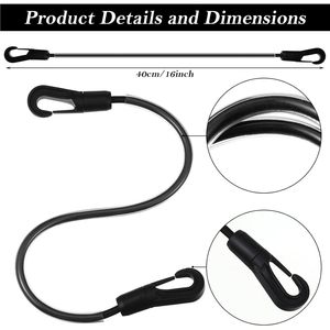 Sangles pour couverture de cheval Vincreem, 40 cm, élastiques réglables avec clips à double extrémité pour l'entretien des chevaux - Product Image 2