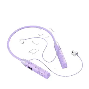 OEM/ODM produsen kustom earbud nirkabel Bluetooth Headset tulang konduksi Earphone olahraga untuk berlari Neckband Earphone