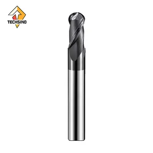 2-Flute Ball End Milling Cutter: 75-derajat wajah Milling Cutter kepala untuk Edgebanding mesin pcd pcbn cnc milling cutter insert