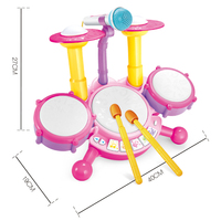 Multifunctional Kids Musical Instrument Toy Set Jazz Drum Keyboard Microphone Musical Toy Instrument