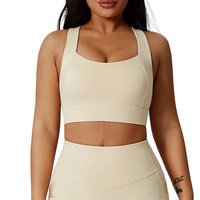 Soutien-gorge de sport antichoc haute performance pour femme, avec maintien latéral, dos nageur, en nylon et élasthanne, modèle FY-D-201