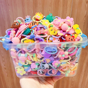 2026 Hot Selling Cute Sweet Colorful Elastic Hair <b>Ties</b> Simple Cartoon Shaped Girl's Hair <b>Tie</b> Fashionable Jewelry Wholesale - Product Image 2
