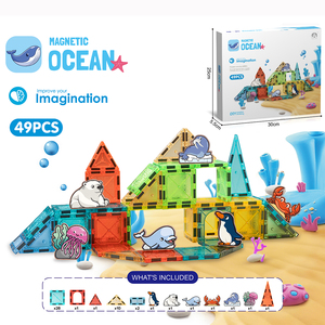 Juego de Construcción Magnético de Animales Marinos, 44 Piezas, Bloques de Construcción Magnéticos STEM, Juguetes Educativos para Niños con Criaturas Marinas - Product Image 3