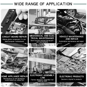 Trạm hàn đa năng 8898 2 trong 1, sử dụng khí nóng, công suất 60W, làm nóng nhanh, dành cho sửa chữa PCB - Product Image 6