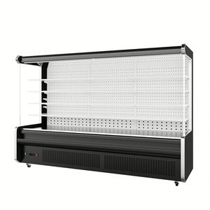 2-8 ° Refrigerador de Exhibición con Cortina de <span class=keywords><strong>Aire</strong></span> Multideck, con Iluminación LED de Ahorro Energético, Frente Abierto, para Estantes de Exhibición en Supermercados - Product Image 4