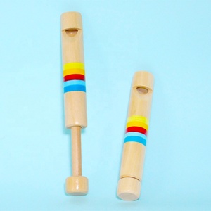 Juguete Musical Educativo de Madera para Bebés, Flauta de Madera con Silbato Deslizante, Juguete Infantil - Product Image 2