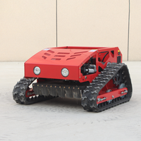Tondeuse à gazon robotisée mini automatique à chenilles, moteur à essence télécommandé, qualité supérieure, fabriquée en Chine