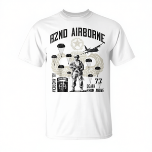 Camiseta de paracaidista de la 82ª División Aerotransportada Death From Above All American - Product Image 2