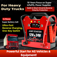 Démarreur de Voiture Universel 12V 24V Certifié CE/RoHS/UKCA, 4000A de Pointe, Batterie LiFePO4 80000mAh, Booster de Démarrage pour Camion Certifié DG Cargo