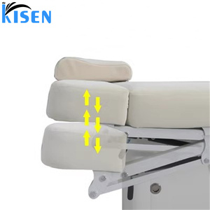 Table de spa blanche Kisen, design simple et élégant en forme de S, nouvelle conception, chaise de beauté pour femmes, lit de massage facial confortable pour les cils - Product Image 2