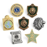Pins en alliage de zinc personnalisés, Halloween, Croc, médicaux, magnétiques, avec logo, conception sur mesure, émail métallique, Lions Club