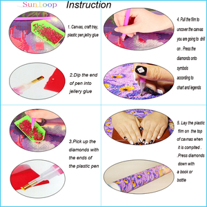 Diamante <span class=keywords><strong>van</strong></span> <span class=keywords><strong>gogh</strong></span> pittura su cornice in legno - Product Image 6
