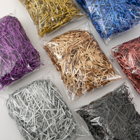 Papier froissé coloré en raphia recyclable et biodégradable 100g 200g 500g pour remplissage de boîtes cadeaux, cadres photo de mariage et projets DIY