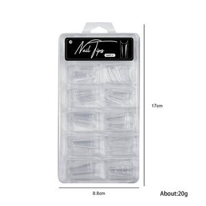 100 piezas <span class=keywords><strong>de</strong></span> almendra larga cubierta completa esculpida puntas <span class=keywords><strong>de</strong></span> <span class=keywords><strong>uñas</strong></span> <span class=keywords><strong>de</strong></span> Gel suave Prensa en <span class=keywords><strong>uñas</strong></span> <span class=keywords><strong>de</strong></span> extensión - Product Image 6