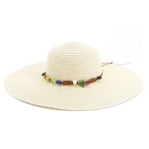 Nouveau chapeau <span class=keywords><strong>de</strong></span> paille <span class=keywords><strong>de</strong></span> <span class=keywords><strong>d</strong></span>ôme en <span class=keywords><strong>pierre</strong></span> émaillée blanche <span class=keywords><strong>de</strong></span> Style coréen pour femmes chapeau <span class=keywords><strong>de</strong></span> bassin à la mode et <span class=keywords><strong>d</strong></span>écontracté pour dames matériel <span class=keywords><strong>de</strong></span> raphia - Product Image 4