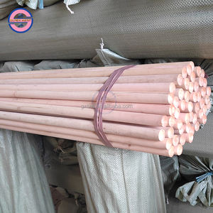 2025 moins de 1 dollar 25mm de diamètre bâton de balai en bois rond bâton de balai en bois - Product Image 4