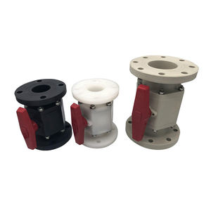 पीएच फ्लैंज यूनियन बॉल वाल्व वायवीय/इलेक्ट्रिक थ्रो नल नल के लिए प्लास्टिक बंद वाल्व पानी के लिए - Product Image 3