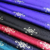 Tissu Jacquard Écologique Occultant Double Face pour Vêtements Hommes et Filles, Brocart Damassé Occultant