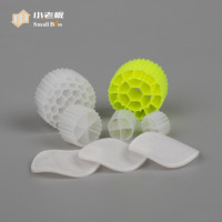 HDPE Biochips Bio Carrier MBBR Biocell Filtro flotante Medios Bio Chip para aguas residuales