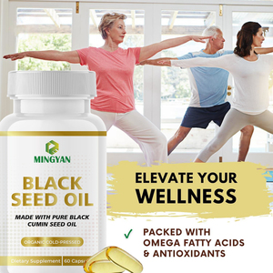 OEM Private Label Organic Cold Pressed Black <b>Seed</b> Oil Capsules With Omega 3 Premium Healthcare Supplement - Product Image 5