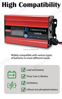 Contrôleur de charge solaire MPPT 1200W 48V 60V 72V avec écran LCD pour entrée PV max 60V, régulateur de batterie pour système solaire connecté au réseau