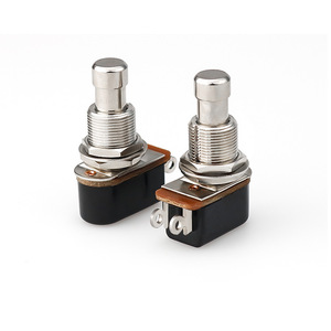 Interruptor de pedal PBS-24B-4 de 2 pines SPST 3A 250V DC con función de reinicio para pedal de efectos - Product Image 4