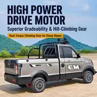Mini camionnette électrique 4x4 utilitaire à cabine simple pour usage commercial et agricole