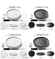 Assiette en grès mélamine blanche pour restaurant et hôtel, vaisselle de sushi en porcelaine, vaisselle de table fine personnalisée pour buffet