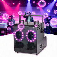 Machine à bulles de fumée multicolores à LED 1500W à 2 têtes pour mariage, fête, scène, équipement d'éclairage, salle à manger