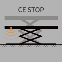 Mini élévateur à ciseaux hydraulique de faible hauteur pour équipement de levage de voiture de véhicule avec table d'ascenseur