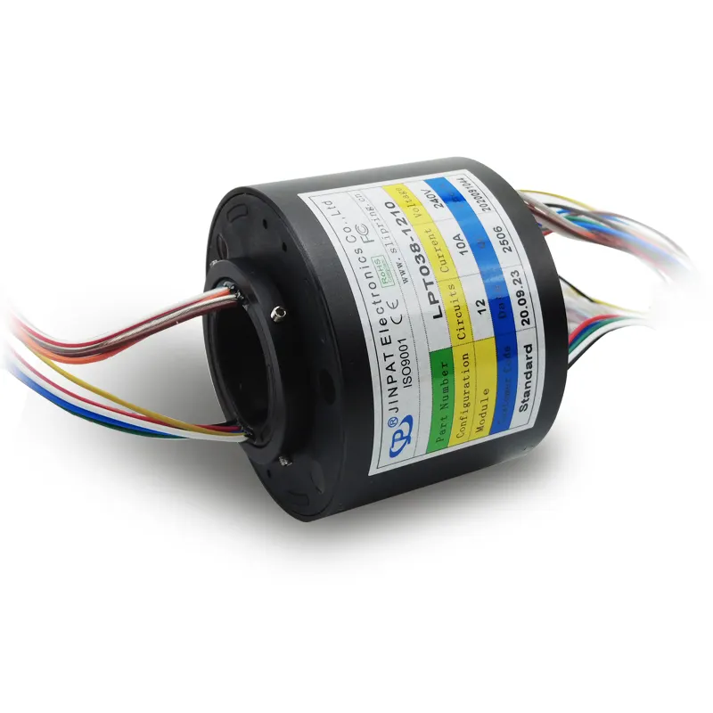 through hole slip ring through hole 3mm to 500mm optional,current from 2 amps to 1000 amps optional