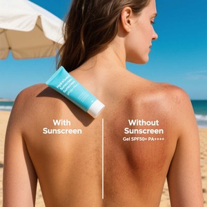 Distributeur de Crème <span class=keywords><strong>Solaire</strong></span> Bio SPF 50 Sans Huile <span class=keywords><strong>Non</strong></span> <span class=keywords><strong>Grasse</strong></span> Vente en Gros Protection UV à Large Spectre pour le <span class=keywords><strong>Visage</strong></span> et le Corps - Product Image 3