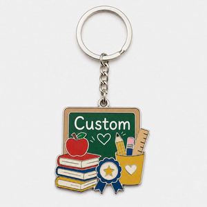 Llavero de Agradecimiento Personalizado de Alta Calidad al por Mayor, Llavero de Metal para Profesor, Reconocimiento a Educadores - Product Image 2