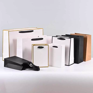 Baoren Custom Paper Bag with Debossed Logo Luxury Paper Bag for <b>Clothes</b> and Shoes with Rope Handle - Product Image 4