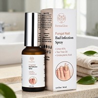 Spray antifongique pour ongles à l'urée 40%, à l'huile d'arbre à thé et à l'acide undécylénique, pour les ongles gercés, la décoloration et la réparation des pieds (Marque Privée)