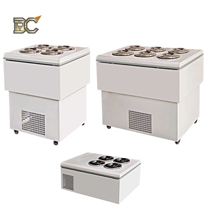 Vitrine Réfrigérée Pozzetti pour Gelato et Crèmes Glacées – Congélateur d'Angle pour Présentation de Glaces Dures - Product Image 1