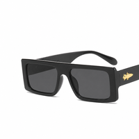 Lunettes de soleil de luxe tendance, style Hip Hop, surdimensionnées, carrées et rectangulaires, avec motif Lion, pour l'extérieur, la conduite, les voyages et les soirées