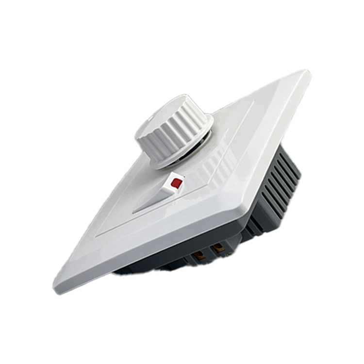 UK Standard One Gang Speed Dimmer Switch 10 Years Warranty Hotel Design Switch Socket Wall Electric Light Wall Switch