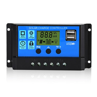 Controlador Solar PWM de Fábrica AIsmartlink, 10A 20A 30A 40A 60A 100A PWM, 12V 24V