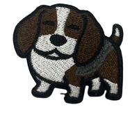 Écusson de broderie personnalisé mignon animal de compagnie papillon chat chien lettre appliques thermocollantes petits patchs pour artisanat cadeau chaînes de magasins supermarché