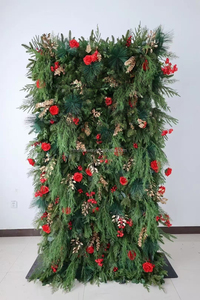 M642 boda evento Fiesta realista flor pared telones de fondo hecho a mano <span class=keywords><strong>Natal</strong></span> 5D Navidad arreglos florales centro de mesa decoraciones - Product Image 4
